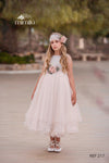 Vestido de comunión blanco 217 para niñas de la marca MIMILÚ