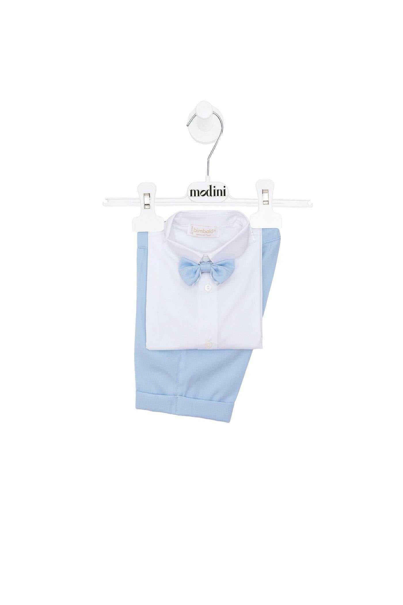 SET COMPLETO CELESTE Y BLANCO BIMBALO - Modini Shop