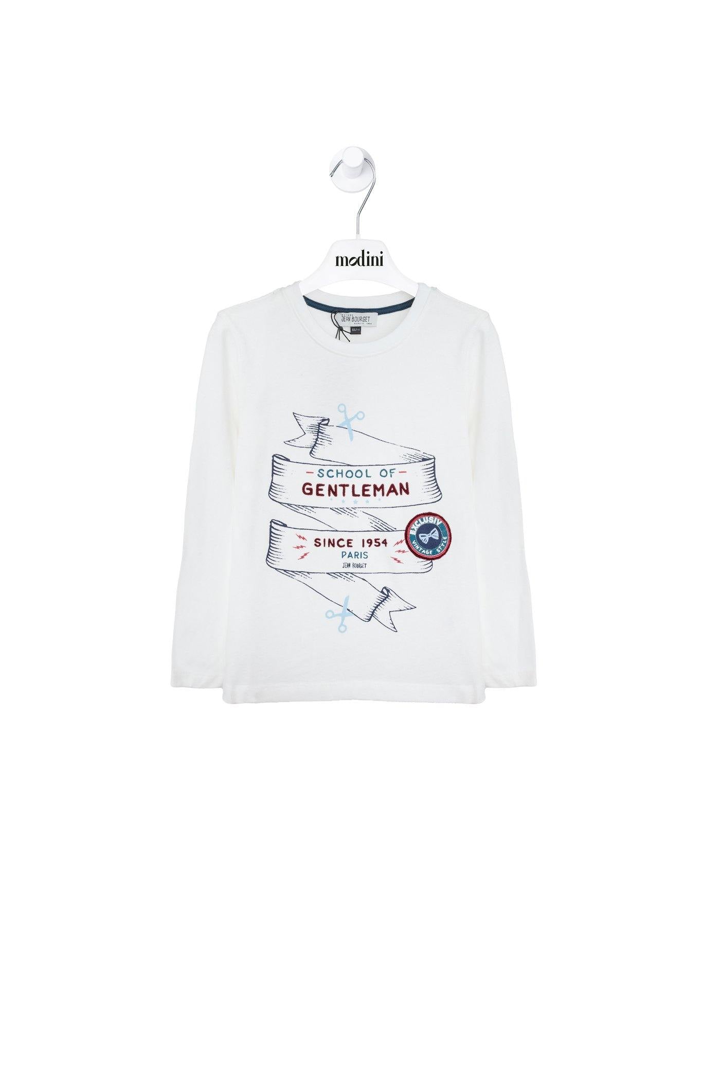 ROPA PARA NIÑOS - CAMISETA DENIM BLANCA JEAN BOURGET - Modini Shop