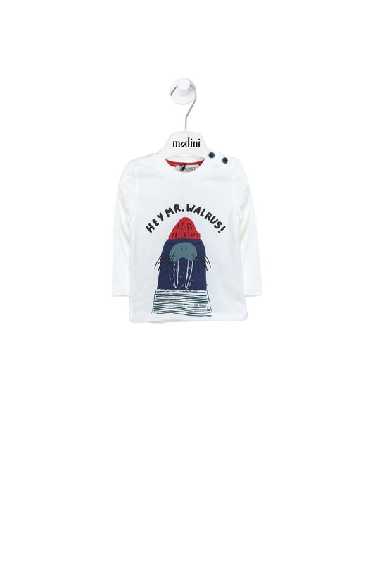 ROPA PARA NIÑOS - CAMISETA BLANCA JEAN BOURGET - Modini Shop