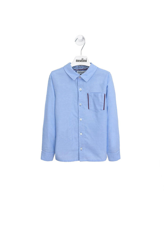 ROPA PARA NIÑOS - CAMISA DENIM AZUL CLARO JEAN BOURGET - Modini Shop