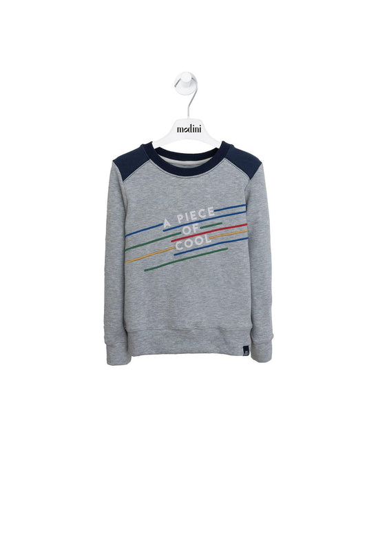 ROPA PARA NIÑOS - SUDADERA DENIM GRIS JEAN BOURGET - Modini Shop