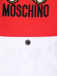 Ropa para niños - set de camiseta y pantalón corto con oso y logo MOSCHINO