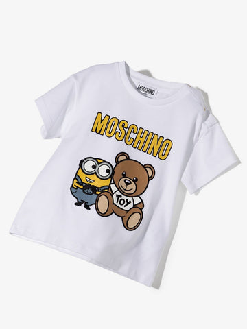 Ropa para niños - camiseta blanca para bebé niña con bordado de oso y –  Modini Shop