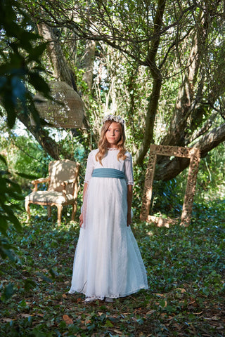 Suzanne communion dress for girl of the Flor de C brand