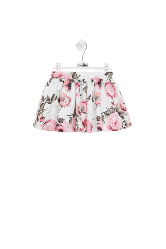 ROPA PARA NIÑOS - FALDA  CON FLOR MAGIL - Modini Shop