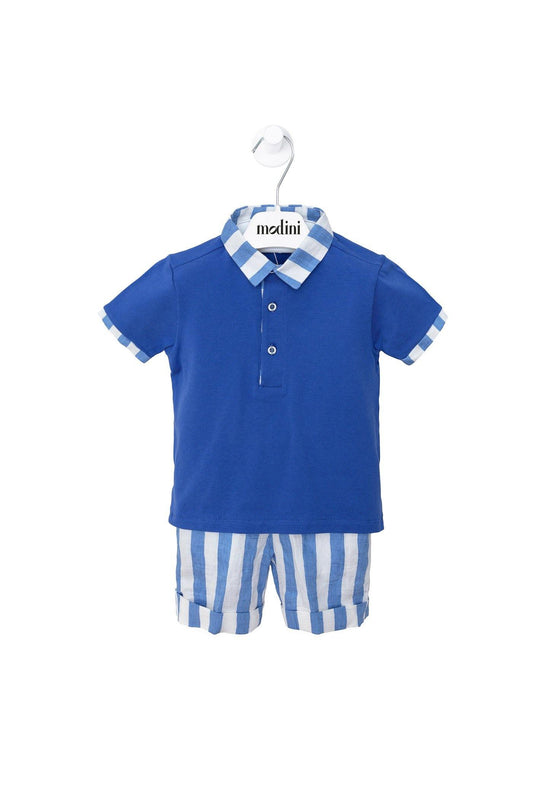 ROPA PARA NIÑOS - CAMISA Y PANTALON CORTO "ISCHIA" - Modini Shop
