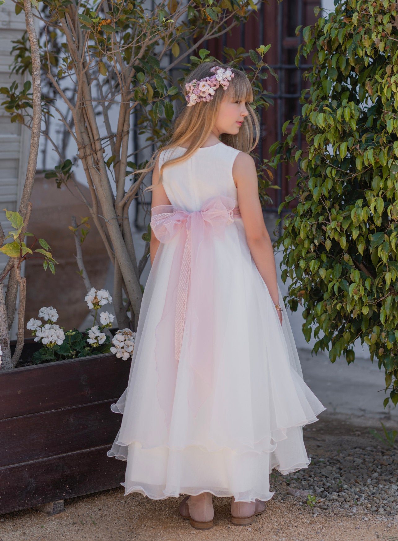 Communion dress 514 for girls of the brand MIMIL