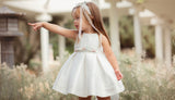Vestido de ceremonia blanco 330 para niñas de la marca MIMILÚ