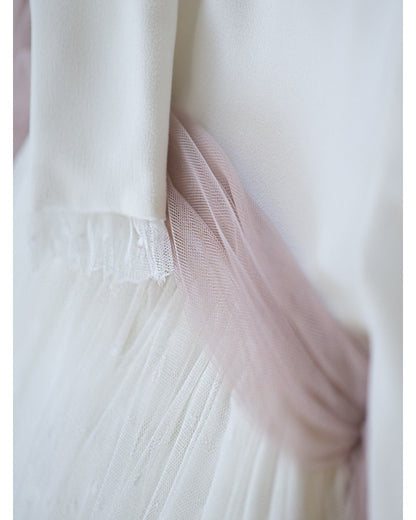 Vestido de comunión Tul Capa de la marca PETRITAS (lazada no incluida)