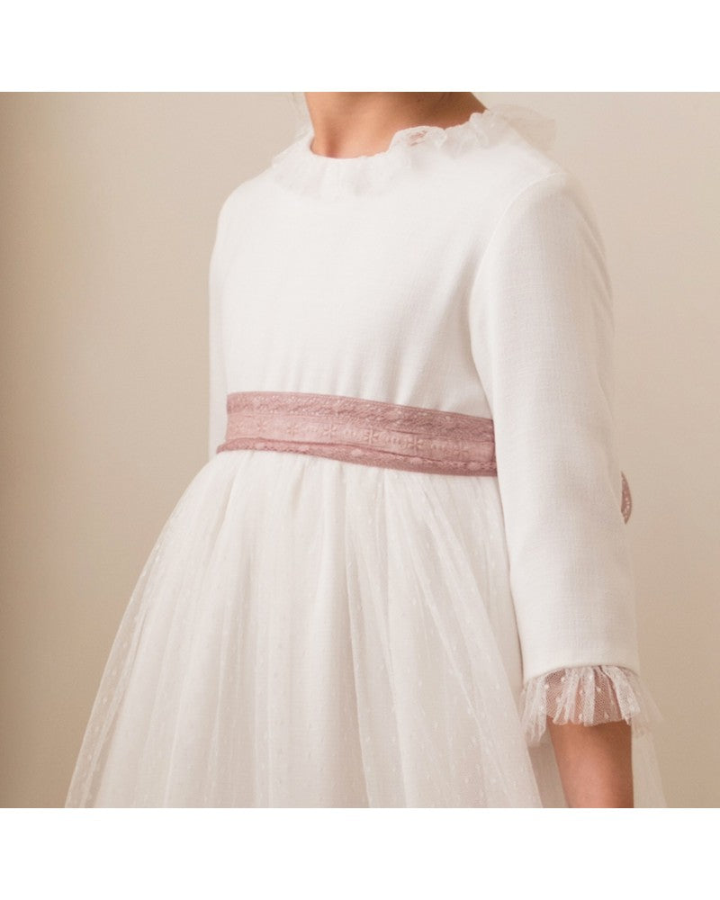 Vestido de comunión Tul Capa de la marca PETRITAS (lazada no incluida)