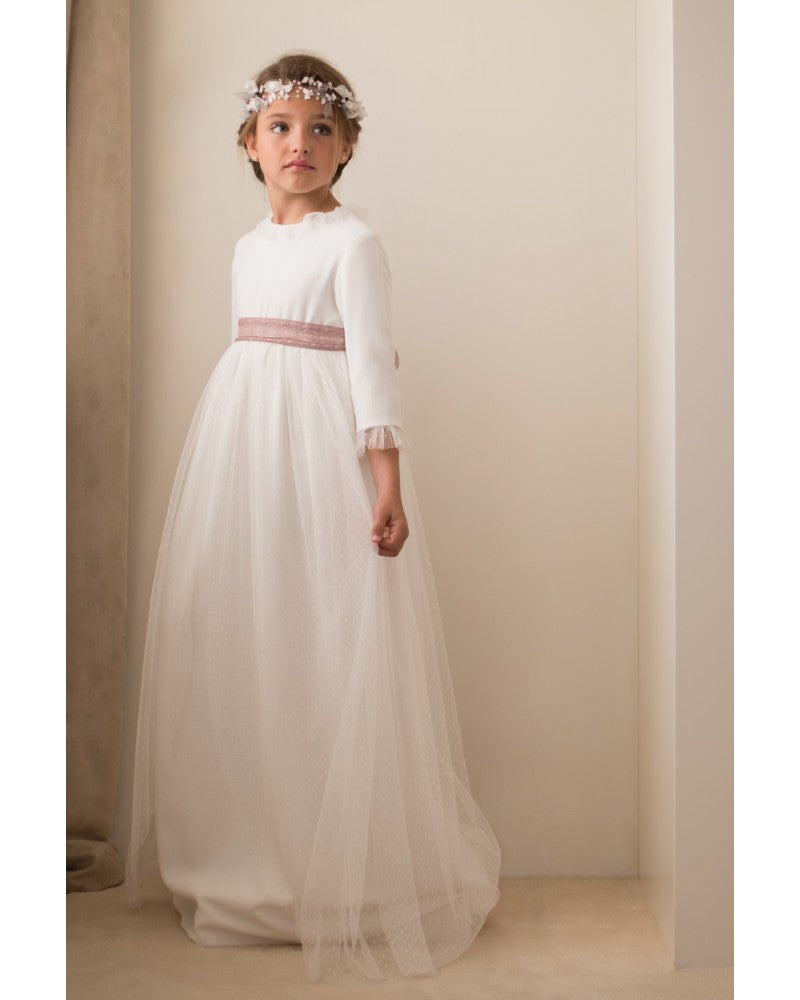Vestido de comunión Tul Capa de la marca PETRITAS (lazada no incluida)